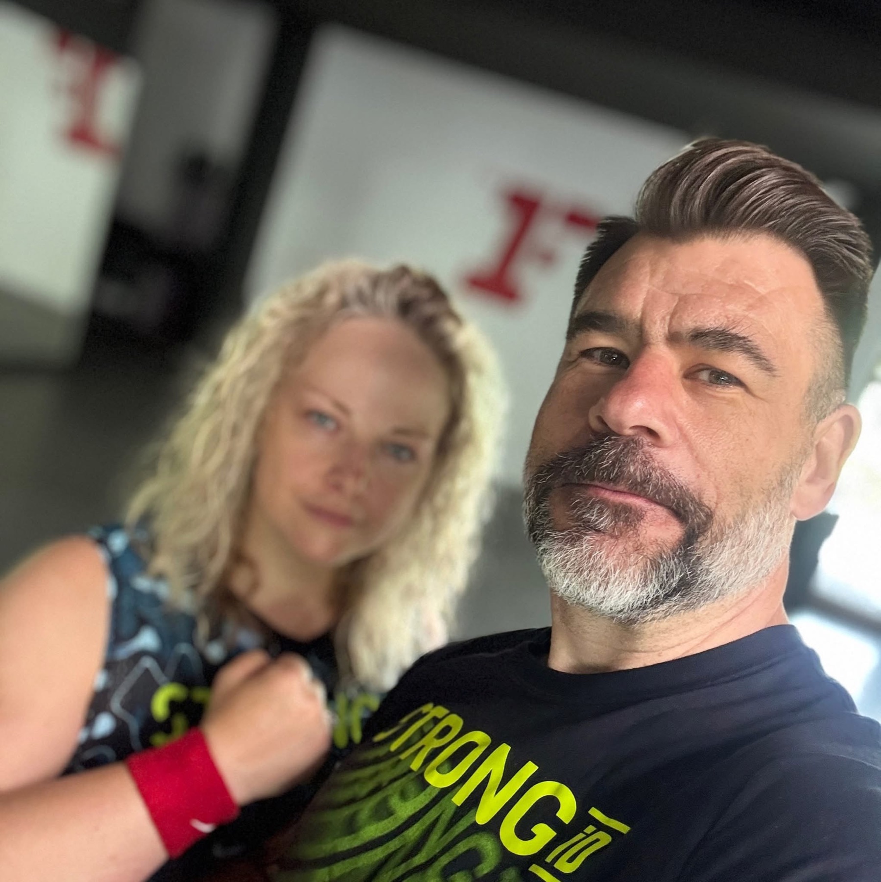 Daniela und Holger gemeinsam beim Training